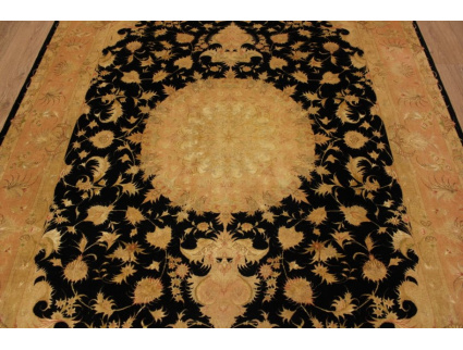 Perserteppich "Tabriz" mit Seide 295x205 cm Schwarz