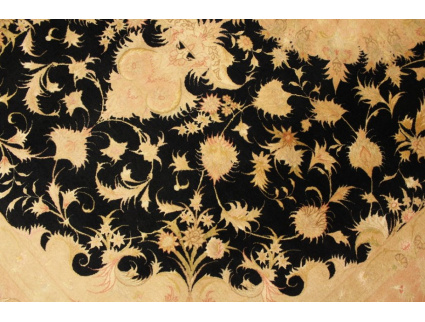 Perserteppich "Tabriz" mit Seide 295x205 cm Schwarz