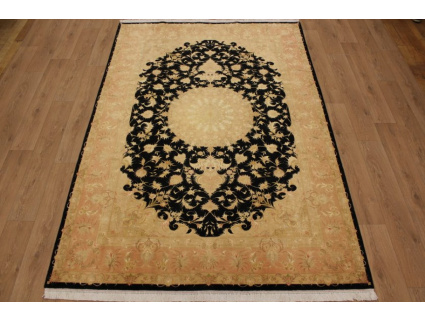 Perserteppich "Tabriz" mit Seide 295x205 cm Schwarz