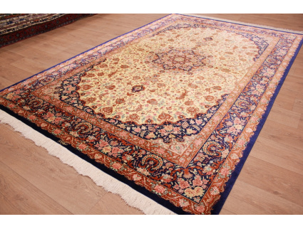 Persian carpet Ghom pure silk 299x196 cm Gold