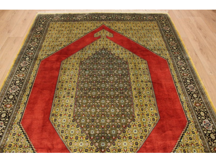 Old Persian carpet Ghom pure Silk 316x206 cm