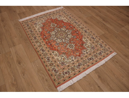 Persian carpet Tabriz Heriz with silk 158x107 cm