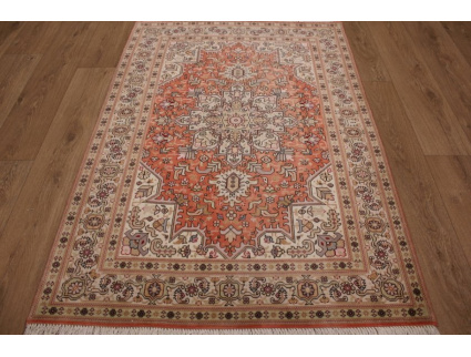 Persian carpet Tabriz Heriz with silk 158x107 cm