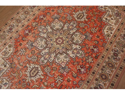 Persian carpet Tabriz Heriz with silk 158x107 cm