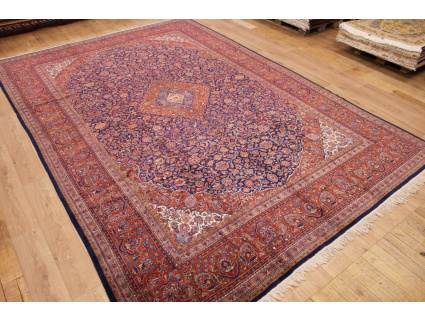 Hand-knotted Persian carpet "Kashan" virgin wool 454x308 cm