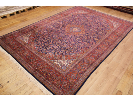 Hand-knotted Persian carpet "Kashan" virgin wool 454x308 cm