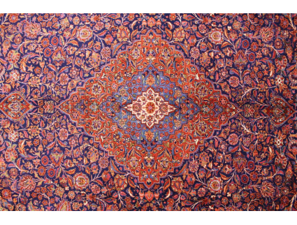 Hand-knotted Persian carpet "Kashan" virgin wool 454x308 cm